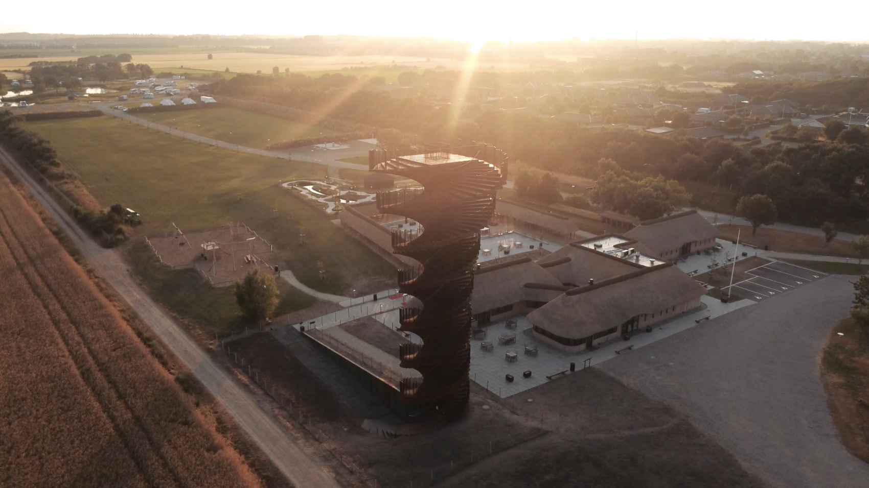 Drone-Photogrphy-tower-sunrise